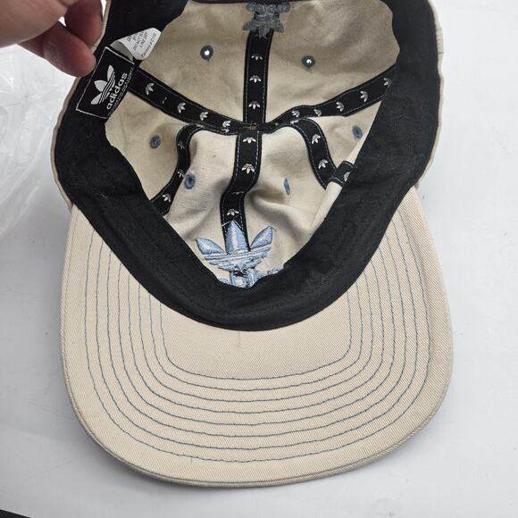 Adidas Originals Hat Cap Strap Back Light Blue Trefoil Logo Cotton Dad Hat Mens - Picture 9 of 9